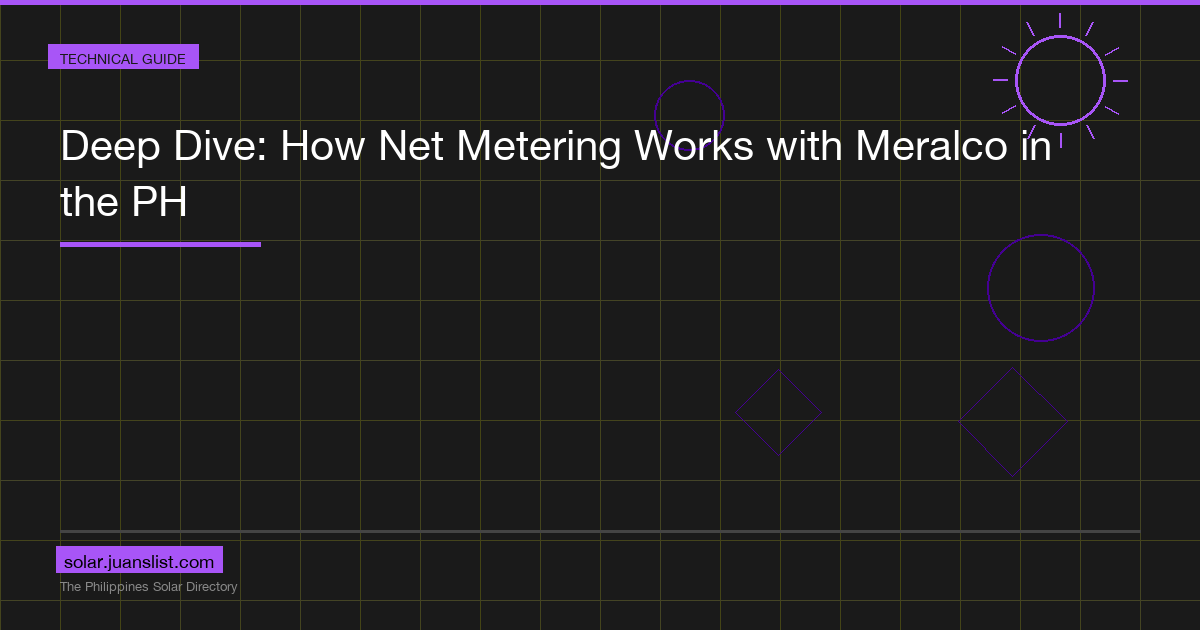 Deep Dive: How Net Metering Works with Meralco in the PH